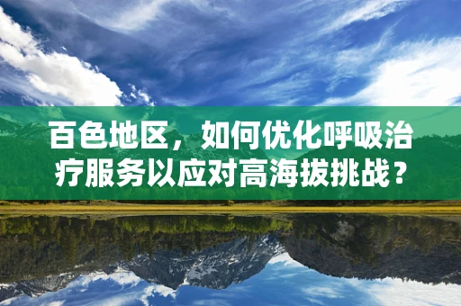 百色地区，如何优化呼吸治疗服务以应对高海拔挑战？