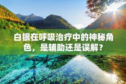 白银在呼吸治疗中的神秘角色，是辅助还是误解？