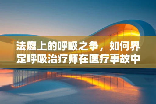 法庭上的呼吸之争，如何界定呼吸治疗师在医疗事故中的法律责任？