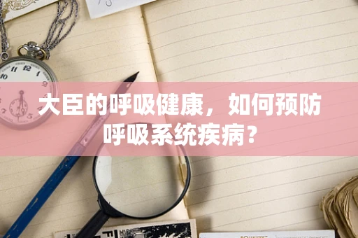 大臣的呼吸健康，如何预防呼吸系统疾病？